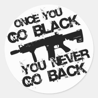 Wenn du gehst.... runder aufkleber