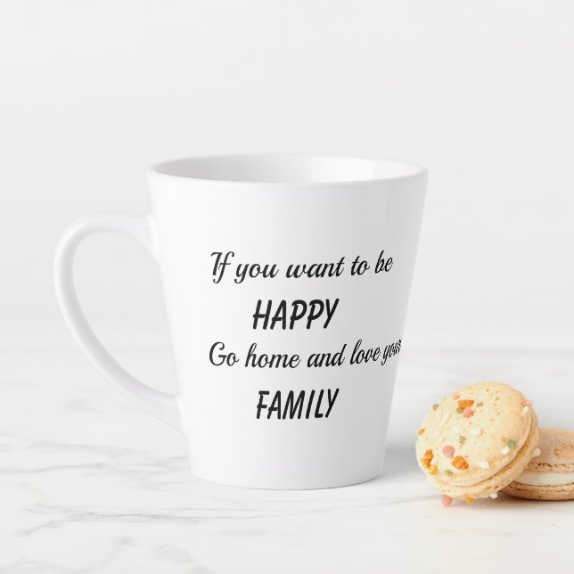 Wenn du glücklich Will Milchtasse (Beispiel)