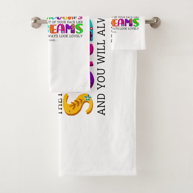 Wenn du gute Gedanken hast, werden sie ausgehen Badhandtuch Set (Insitu)