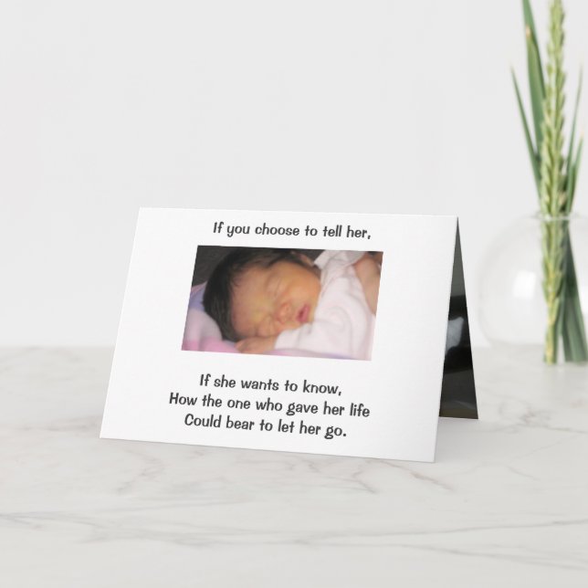 Wenn du ihr sagen willst, wenn sie will, es zu wis karte (Vorderseite)