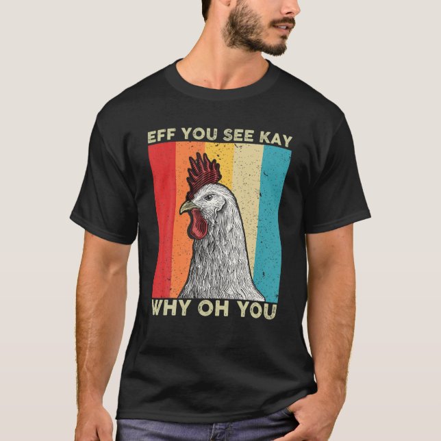 Wenn du Kay siehst warum du Lover Retro Vin gehack T-Shirt (Vorderseite)