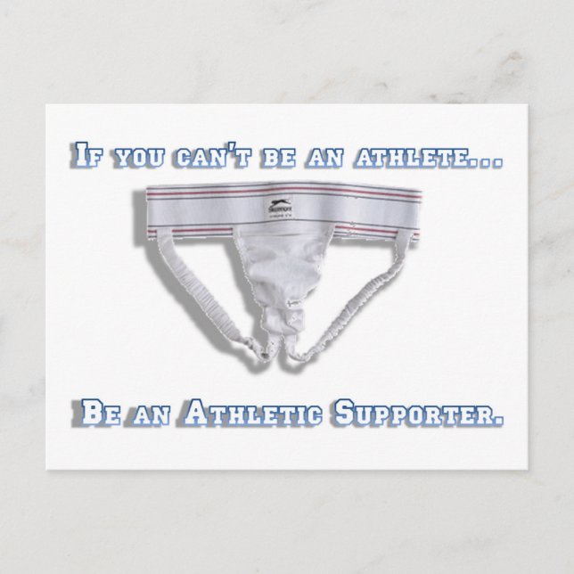 Wenn du kein Athlet sein kannst.. Postkarte (Vorderseite)