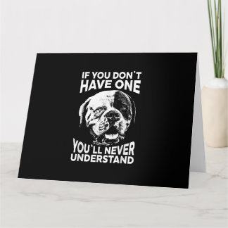 Wenn du keinen lustigen American Bulldog Geschenk Karte