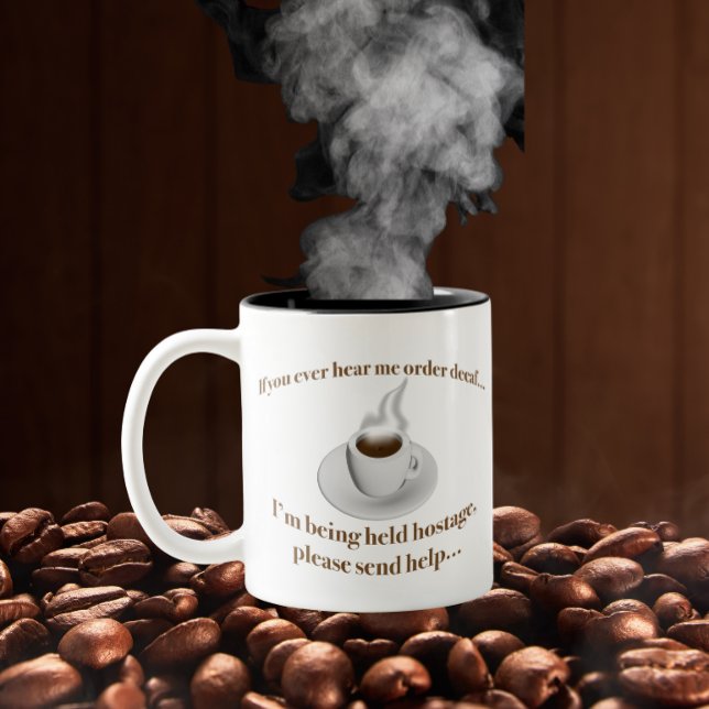 Wenn du mich bestellen hörst, dann sende Hilfe Zweifarbige Tasse (Von Creator hochgeladen)