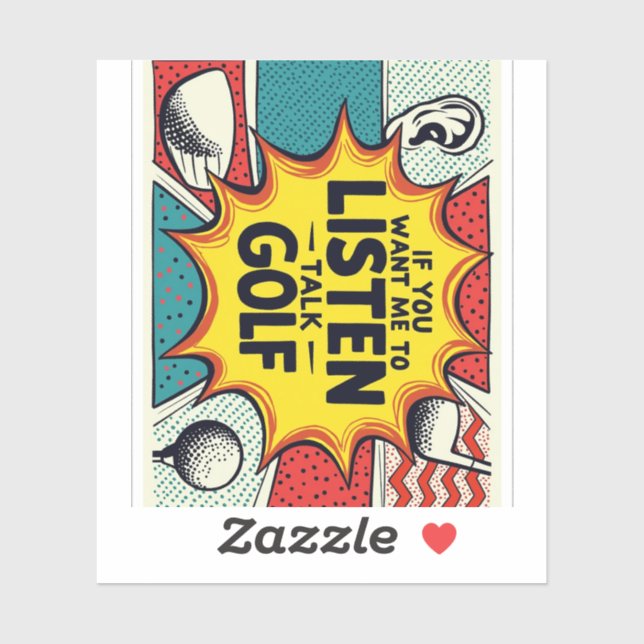 Wenn du mir Gewollt hast, mir ein Golfgeschenk anz Aufkleber (Blatt)