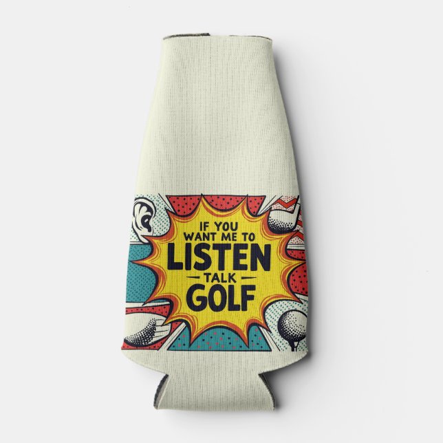 Wenn du mir Gewollt hast, mir ein Golfgeschenk anz Flaschenkühler (Vorderseite)