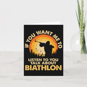 Wenn du mir Will, über Biathlon 1 zu sprechen Karte