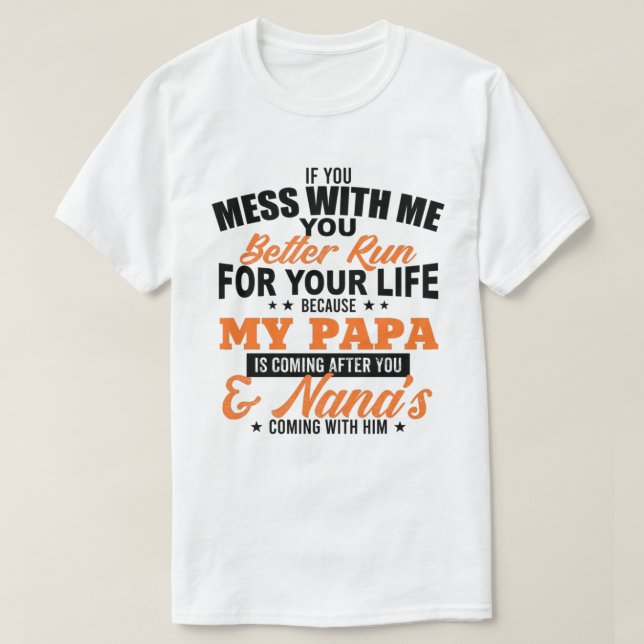 Wenn du mit mir Shirt bist (Design vorne)