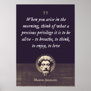 Wenn du morgens aufstehst, denke darüber nach, was poster