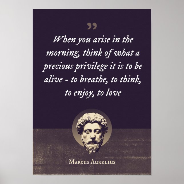 Wenn du morgens aufstehst, denke darüber nach, was poster (Vorne)