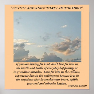 Wenn du nach Gott suchst Poster