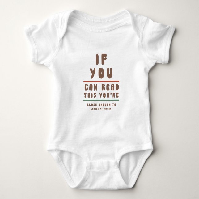 Wenn du nah genug bist baby strampler (Vorderseite)