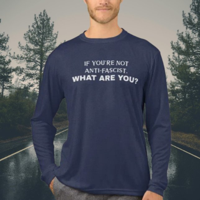 Wenn du nicht antifaschistisch bist, was bist du d Tri-Blend shirt (Von Creator hochgeladen)