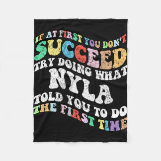 Wenn du nicht erfolgreich bist, versuche zu tun, w fleecedecke