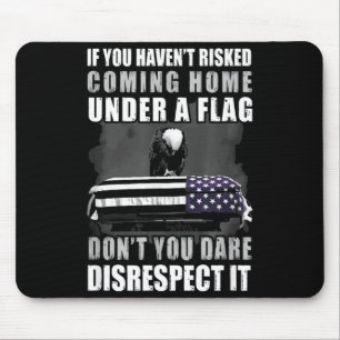 Wenn du nicht riskiert hast, unter einer Flagge na Mousepad