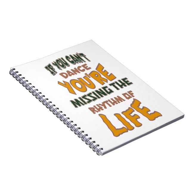 Wenn du nicht tanzen kannst, bist du dem Rhyhm von Notizblock (Rechte Seite)