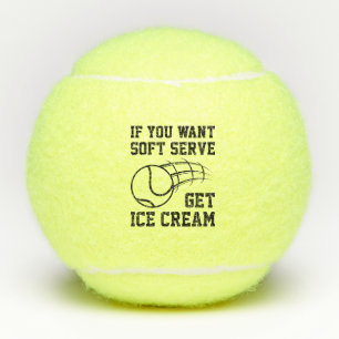 Wenn du Soft-Serve Will, bekommst du Eiscreme Tennisbälle