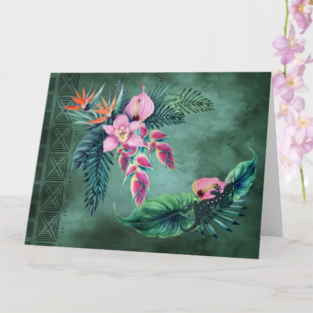 Wenn du von Hawaii träumst Karte (Orchidee)