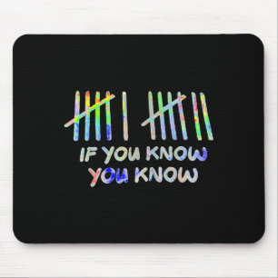 Wenn du weißt, weißt du 67 Sechs Sieben Meme  Mousepad