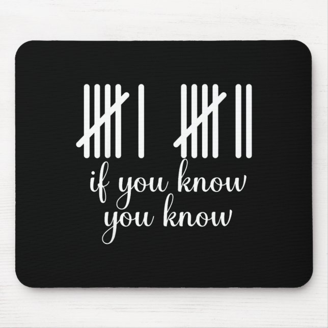 Wenn du weißt, weißt du Lustig 67 Meme  Mousepad (Vorne)