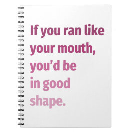 Wenn du wie dein Mund lief... Notizblock