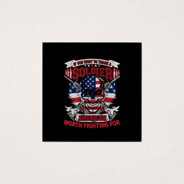 wenn du will, einem Soldaten Amerikaner zu danken, (Vorderseite)