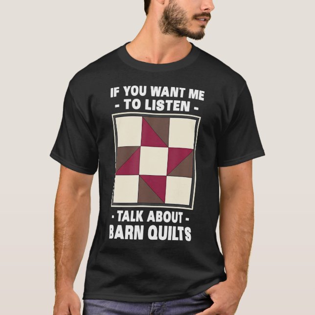 Wenn du willst, dass ich zuhöre, rede über Scheune T-Shirt (Vorderseite)
