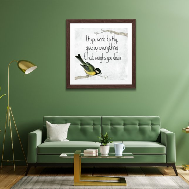 Wenn du zu Fly Motivierend Poster Will (Von Creator hochgeladen)