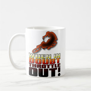 Wenn du zweifelst, Vollgas Dirt Bike Motocross Tas Kaffeetasse