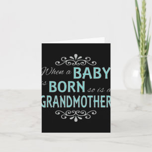 Wenn ein Baby geboren wird, ist auch eine neue Gro Karte