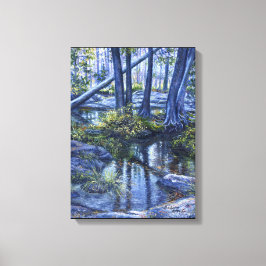 "Wenn ein Baum fällt.." Leinwanddruck