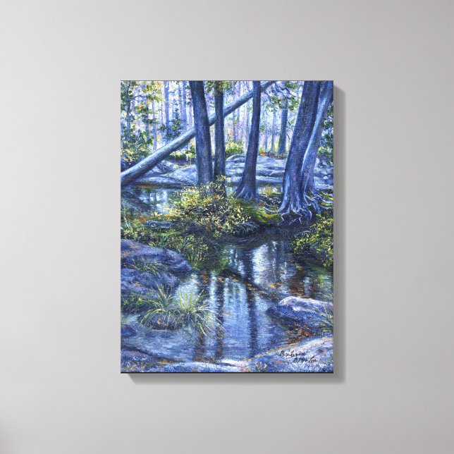 "Wenn ein Baum fällt.." Leinwanddruck (Vorderseite)