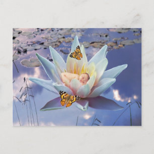 Wenn ein kleines Baby schlafen geht Postkarte