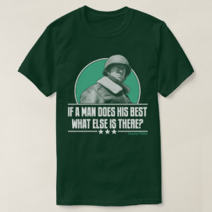 Wenn ein Mann seine beste MilitärPatton Geschicht T-Shirt