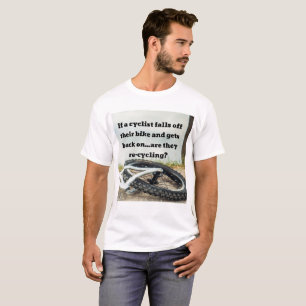 Wenn ein Radfahrer aus seinem Shirt fällt
