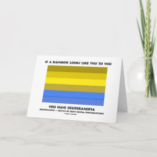 Wenn ein Regenbogen so aussieht, hat dies Deuteran Karte