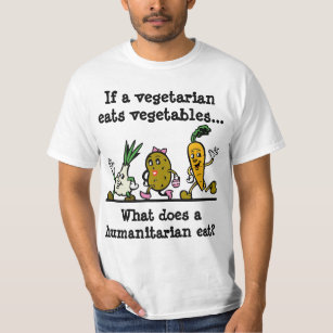 Wenn ein Vegetarier Gemüse-lustigen T - Shirt isst