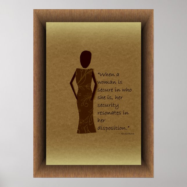 Wenn eine Frau ein sicheres Poster ist (Vorne)