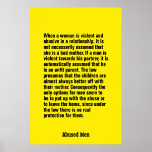 Wenn eine Frau heftig und… missbräuchlich ist Poster