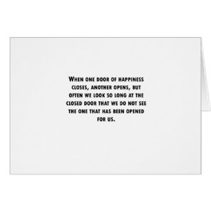 Wenn eine Tür schließt