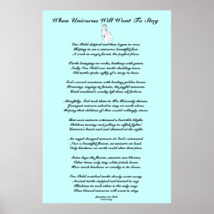 Wenn Einhörner... Kinder Poster