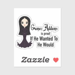 Wenn er auf Aufkleber Gewollt hat