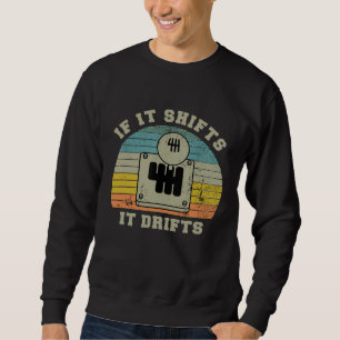 Wenn er das Gerät verschiebt, wird das manuelle Üb Sweatshirt