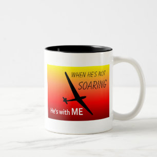 Wenn er nicht hochfliegend ist, ist er mit mir zweifarbige tasse