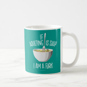 Wenn Erwachsene Kaffee-Suppe-Tasse ist Kaffeetasse