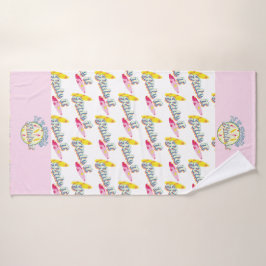 Wenn es anschwellt reiten, surfen sie mädchenhaft badhandtuch set