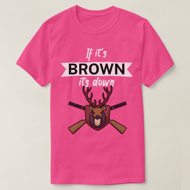 Wenn es braun wird T-Shirt (Design vorne)