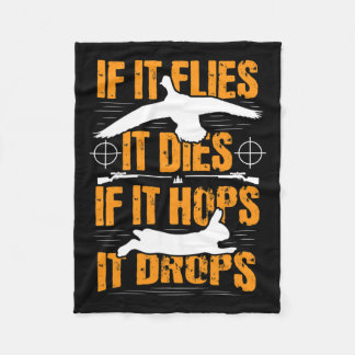 Wenn es fliegt, stirbt es, wenn es aufhört, fällt  fleecedecke