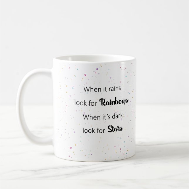 Wenn es gewinnt positive Life Quote Tasse (Links)