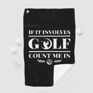 Wenn es Golf beinhaltet, zählen Sie mir Golfhandtuch